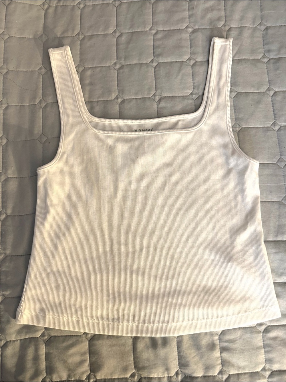 Old Navy white ribbed tank top